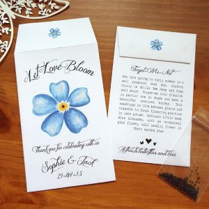 Forget-Me-Not Wedding Favours