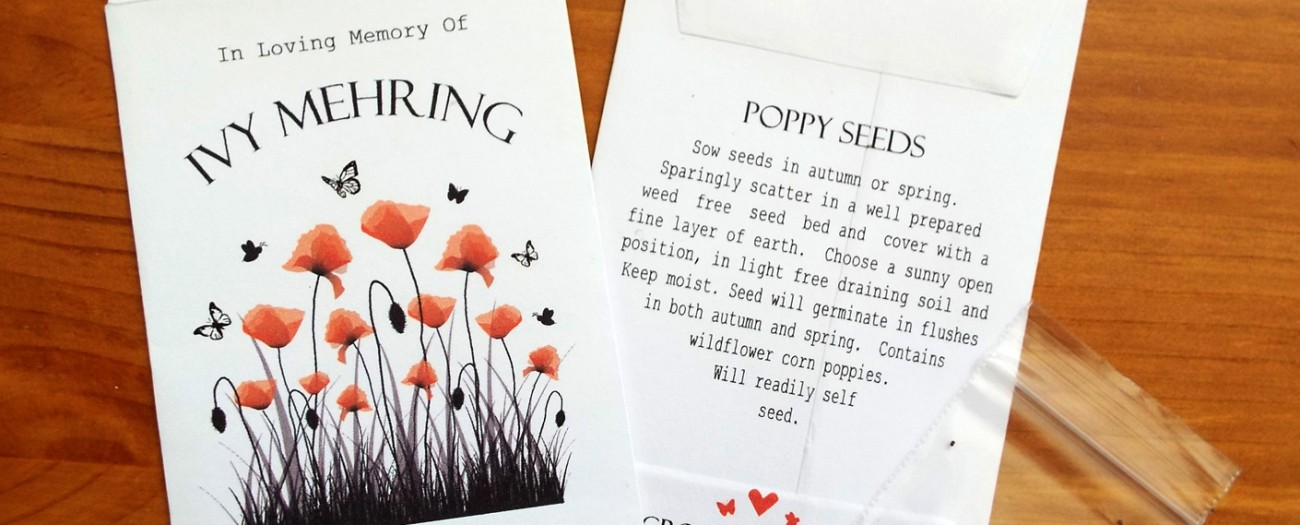 personalised poppy seeds