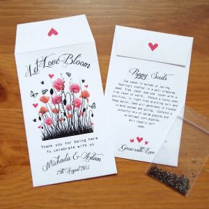 personalised seed packets