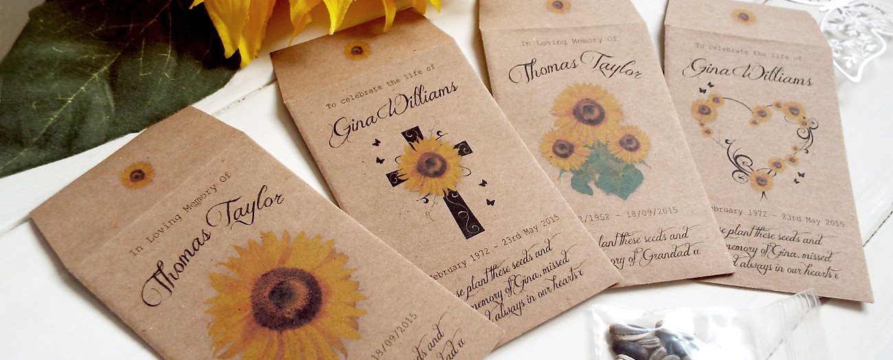 funeral seed favours